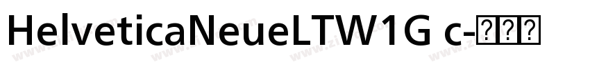 HelveticaNeueLTW1G c字体转换